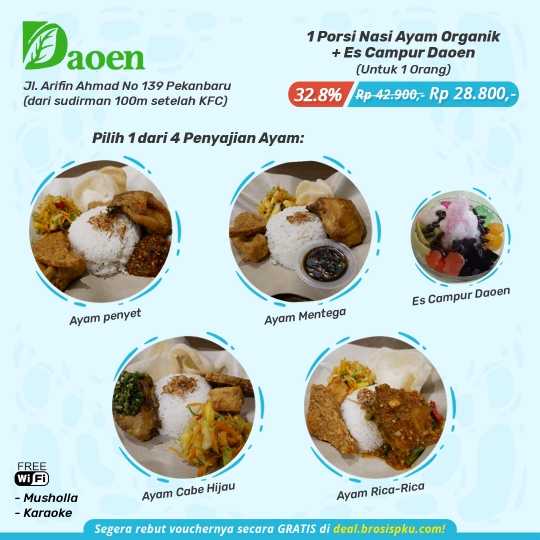 Daoen Cafe Resto Ayam Organik Deal