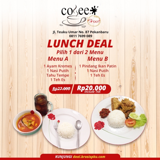 Coffee Shoot Lunch Deal