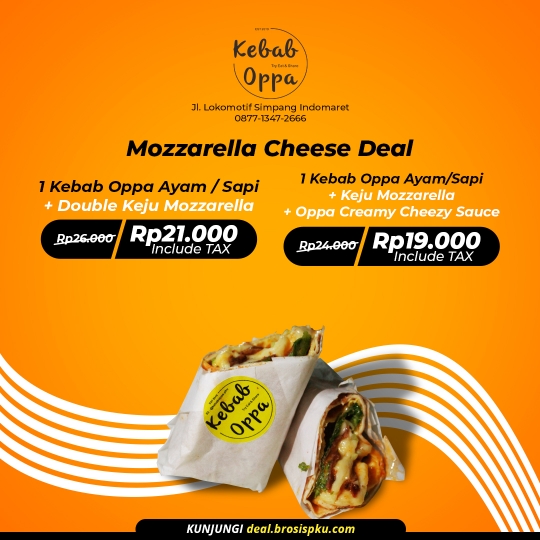 Kebab Oppa Mozzarella Cheese Deal