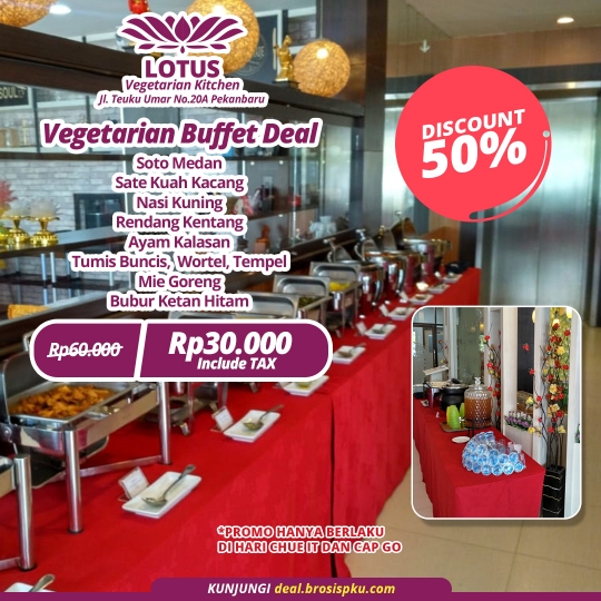 Lotus Vegetarian Kitchen Buffet Deal
