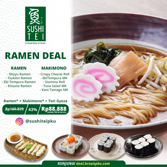 Sushi Tei Ramen Deal (monday-friday)