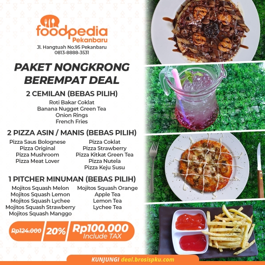 Foodpedia Nongkrong Berempat Deal
