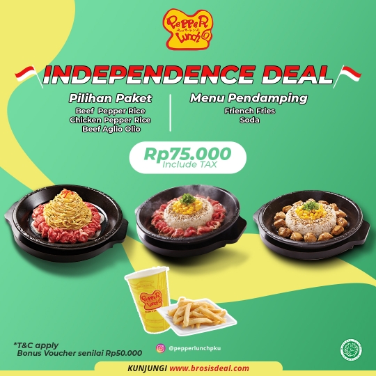 Pepper Lunch Independence Deal (monday-friday)